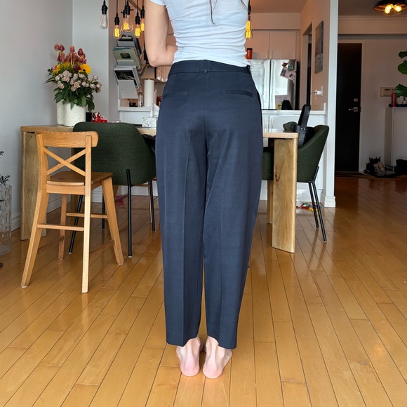 Massimo Dutti Pants - Massimo Dutti Classic High-Waist Black Tailored Pants in 100% viscose